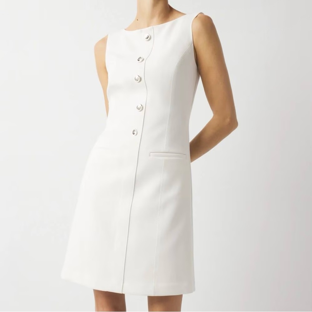 Mod mini dress in black